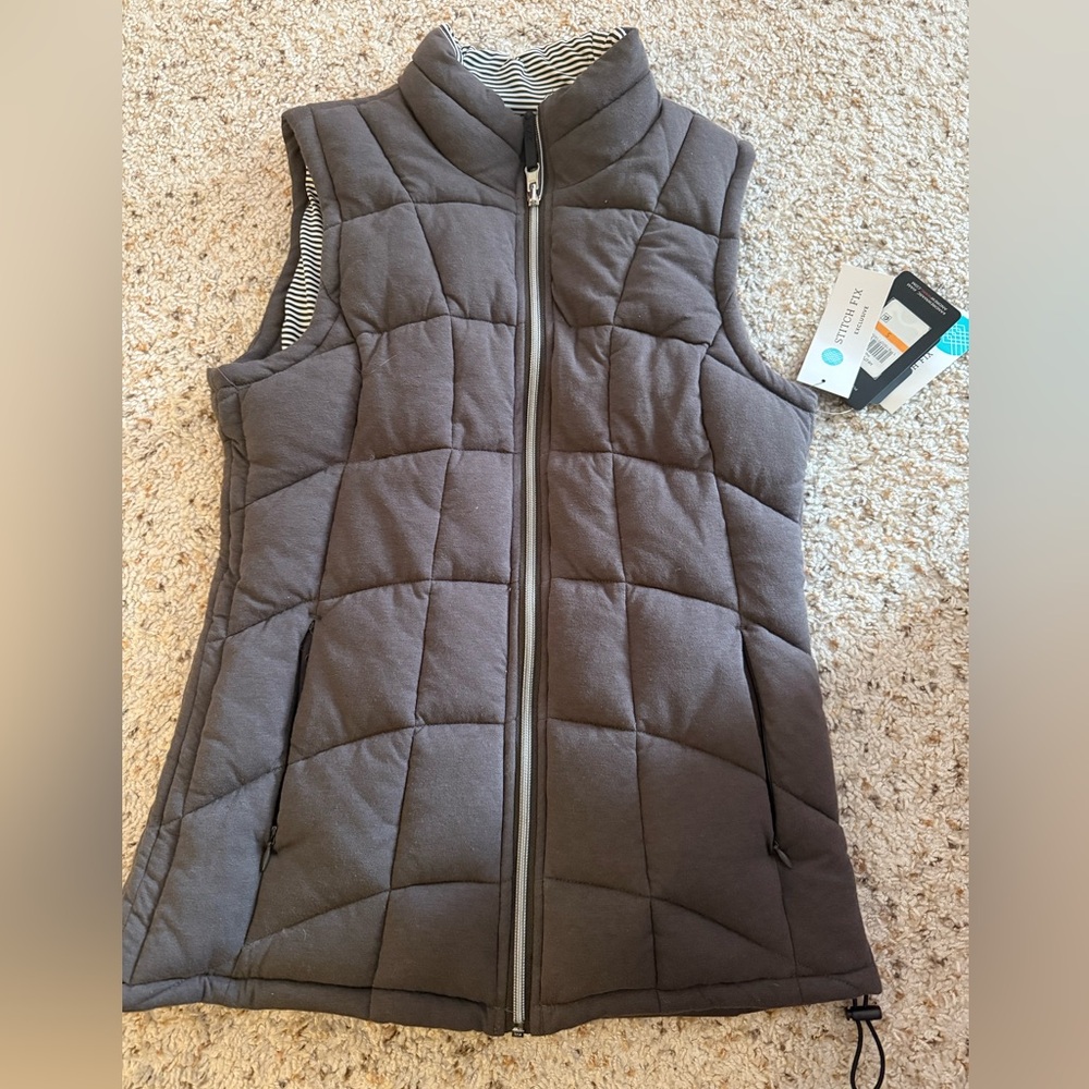 NWT Andrew Marc Performance Tully Reversible Down Puffer Vest Size Small
